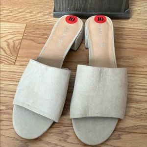 Rampage open toe sandals, size 10